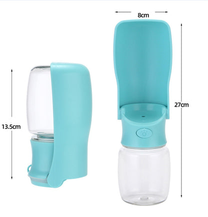 Portable Dog Water Bottle for Walking & Travel – Foldable Pet Water Dispenser, Leak-Proof