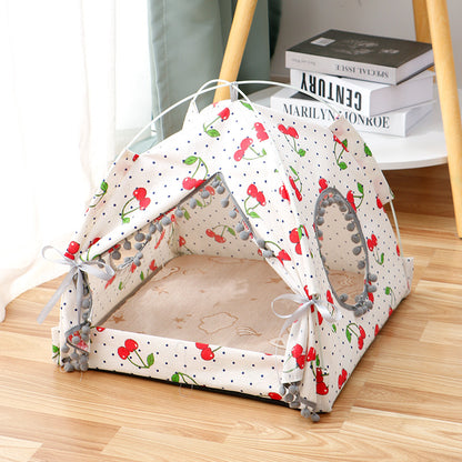 Cat Tent Bed – Enclosed Cat House for Comfortable Sleep & Play