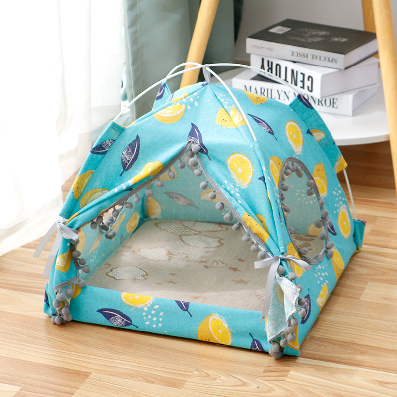 Cat Tent Bed – Enclosed Cat House for Comfortable Sleep & Play