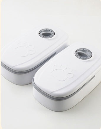 Automatic Pet Feeder for Cats & Dogs – Smart Timer Food Dispenser with Stainless Steel Bowl