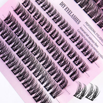 12 Rows of 150 Cluster Lashes – Segmented Eyelash Extensions for Full Volume