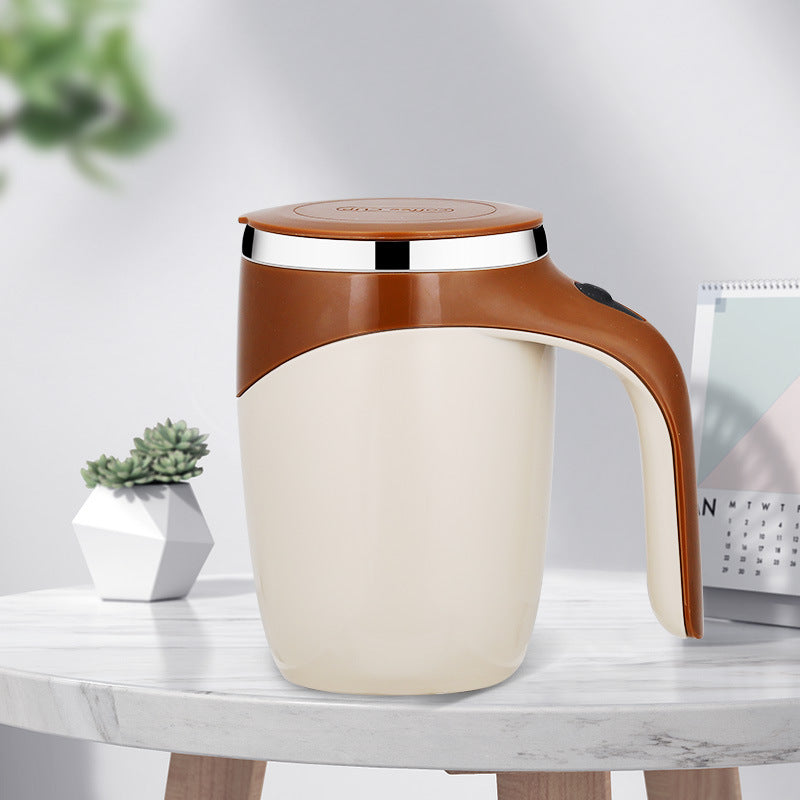 Rechargeable Automatic Electric Stirring Cup – Magnetic Rotating Milkshake & Coffee Mug