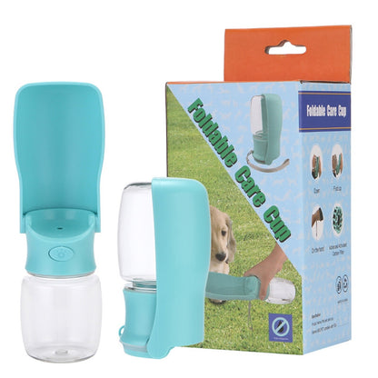 Portable Dog Water Bottle for Walking & Travel – Foldable Pet Water Dispenser, Leak-Proof