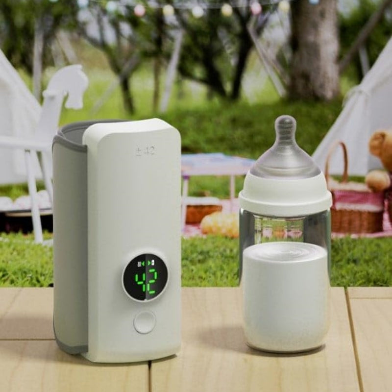 Portable Wireless Baby Bottle Warmer – USB Rechargeable, Constant Temperature Milk Heating Bag