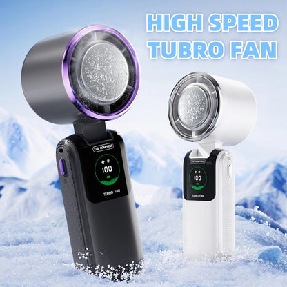 Portable Handheld Mini Fan – High-Speed, Adjustable, Foldable, Electric Neck & Outdoor Fan