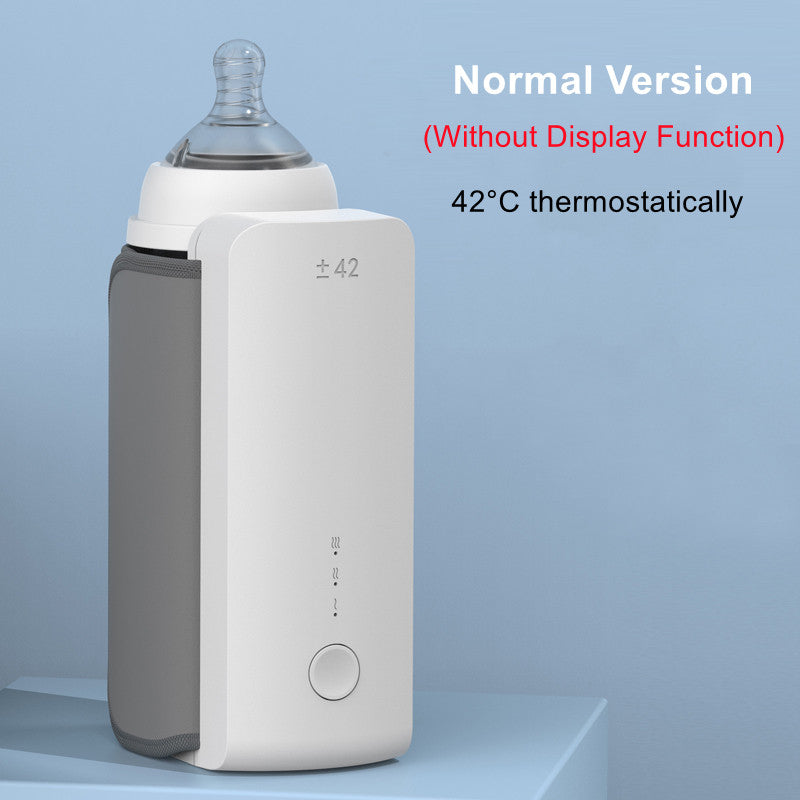 Portable Wireless Baby Bottle Warmer – USB Rechargeable, Constant Temperature Milk Heating Bag