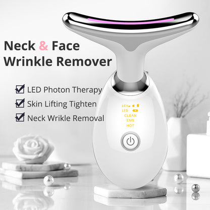 EMS Neck Massager – Thermal Lifting & Microcurrent Wrinkle Remover