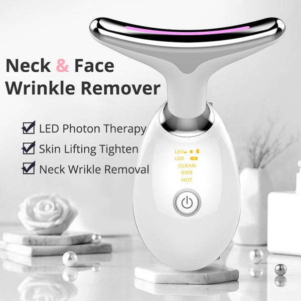 EMS Neck Massager – Thermal Lifting & Microcurrent Wrinkle Remover