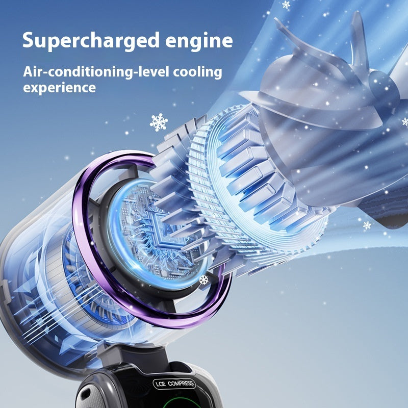 Portable Handheld Mini Fan – High-Speed, Adjustable, Foldable, Electric Neck & Outdoor Fan