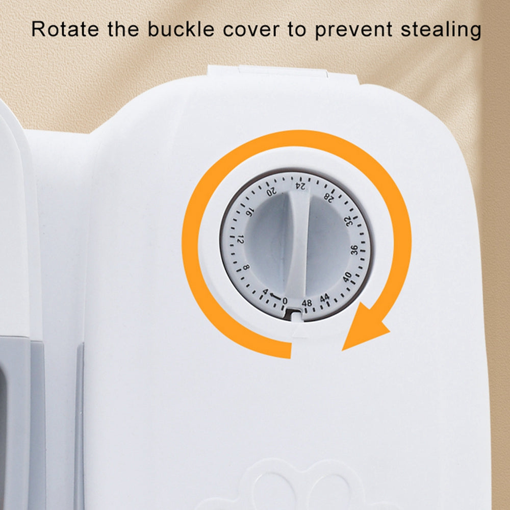 Automatic Pet Feeder for Cats & Dogs – Smart Timer Food Dispenser with Stainless Steel Bowl