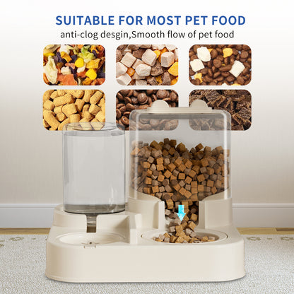 Automatic Pet Feeder & Water Station – Transparent, Self-Refilling, Perfect for Travel and Daily Care