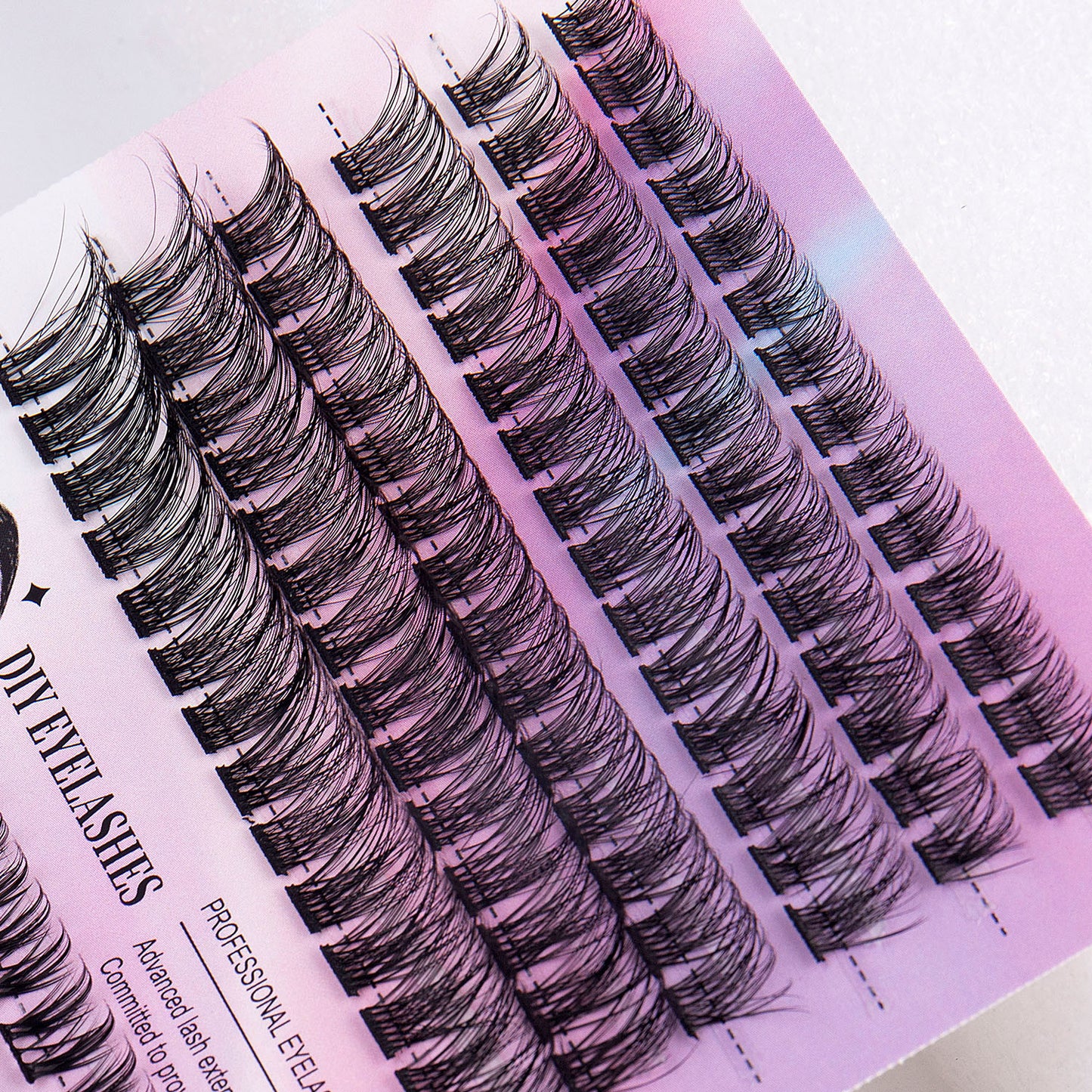 12 Rows of 150 Cluster Lashes – Segmented Eyelash Extensions for Full Volume