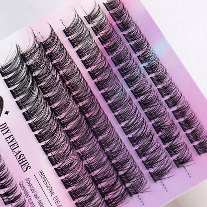 12 Rows of 150 Cluster Lashes – Segmented Eyelash Extensions for Full Volume