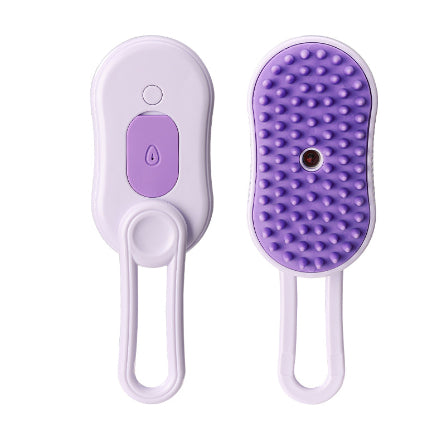 3-in-1 Electric Steam Brush for Cats & Dogs – Pet Grooming, Hair Removal & Massage Comb