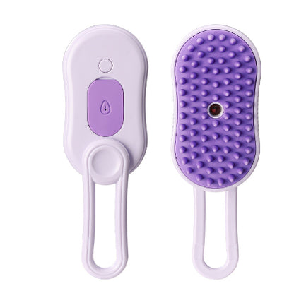 3-in-1 Electric Steam Brush for Cats & Dogs – Pet Grooming, Hair Removal & Massage Comb
