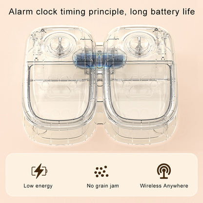 Automatic Pet Feeder for Cats & Dogs – Smart Timer Food Dispenser with Stainless Steel Bowl
